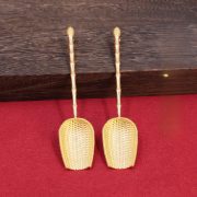 Sand Gold Simulated Tea Spoon Tea Spoon Shovel Tea Set Accessories Tea Leaf Spoon Tea Brewing Tools Elderly Gifts