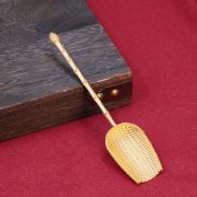 Sand Gold Simulated Tea Spoon Tea Spoon Shovel Tea Set Accessories Tea Leaf Spoon Tea Brewing Tools Elderly Gifts - Image 2