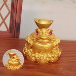 Shajin Eight-Way Wealth Yuanbao Gold Toad Rotating Three-Legged Frog Wealth Attraction Prosperity Metal Craft Ornament