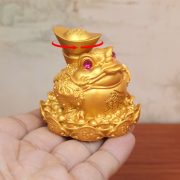 Shajin Eight-Way Wealth Yuanbao Gold Toad Rotating Three-Legged Frog Wealth Attraction Prosperity Metal Craft Ornament - Image 2