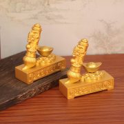 Shagold Large Wealth Brush Metal Craft Ornament Relief Dragon Pattern Business Opening Gift Lucky Money Attracting Decorative Item - Image 4