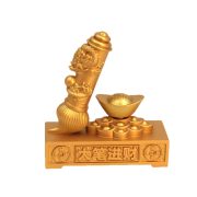 Shagold Large Wealth Brush Metal Craft Ornament Relief Dragon Pattern Business Opening Gift Lucky Money Attracting Decorative Item - Image 5
