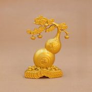 Shajin Wudi Coin Fortune Teller Gourd Tree Decoration Wealth Attraction Prosperity Double Happiness Living Room Office Desktop Ornament