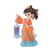 Antique Style Desktop Ornaments Resin Crafts Colorful Lanterns Xisi Zhaojun Dolls Folk Art Custom Figurines Home Decor - Image 5