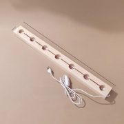 Luminous Solid Wood Base Crystal Ball With LED Night Light USB Round Base Mineral Sample Decorative Ornaments - Image 3