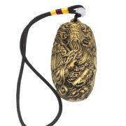 Bronze Finish General Guan Handheld Pendant Ornament Vintage Worn Wealth Attracting Lucky Charm Collectible Crafts - Image 5