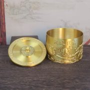 Bronze Dragon And Phoenix Tea Canister Office Tea Room Desktop Crafts With Lid Anti-Dust Ornament Custom Metal Craft - Image 2
