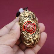 Bronze Guan Yu Handheld Figurine Mens Personal Plaything Bronze Artwork Gua Chi Handheld Ornament Custom Decorative Item - Image 3