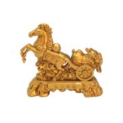 Sahjin Malabai Office Living Room Decorative Ornaments Rapid Development Horsehead Brass Sculpture Business Gift - Image 5