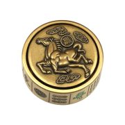Bronze Double-Sided Spinning Lucky Money Brass Handheld Item Fun Mahjong Stress Relief Toy Collectible Metal Craft Ornament - Image 5