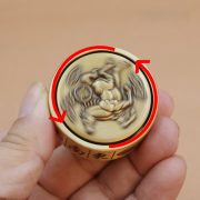 Double-Sided Spinning Lucky Money Fun Gadget Chinese Mahjong Stress Relief Toy Handheld Metal Craft Ornament Instant Win - Image 2