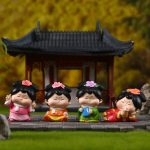 Adorable Ancient Style Sugar Girl Figurine Resin Craft Desktop Decoration Charming Chinese Design Custom Artwork