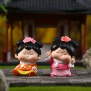 Adorable Ancient Style Sugar Girl Figurine Resin Craft Desktop Decoration Charming Chinese Design Custom Artwork - Image 2
