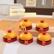 McDonald's Style Small Hand Press Bell Quick Answer Bell Front Desk Dining Table Bell Call Person Pet Ring Bell Craft Ornament - Image 2
