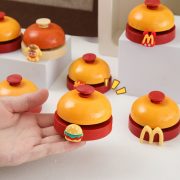 McDonald's Style Small Hand Press Bell Quick Answer Bell Front Desk Dining Table Bell Call Person Pet Ring Bell Craft Ornament - Image 4