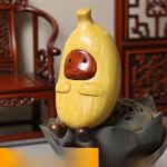 Banana Man Figurine Creative Cute Home Office Decorations Wooden Yew Wood Craft Desktop Ornaments Wholesale