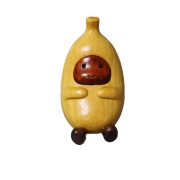 Banana Man Figurine Creative Cute Home Office Decorations Wooden Yew Wood Craft Desktop Ornaments Wholesale - Image 5