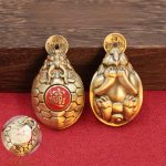 Bronze Turtle Shell Pendant Creative Office Decorative Artwork Men's Gift Lucky Charm Home Decoration Ornament