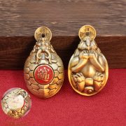 Bronze Turtle Shell Pendant Creative Office Decorative Artwork Men's Gift Lucky Charm Home Decoration Ornament