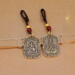 Creative Brass Wu Tai Shen Zhao Gong Ming Talisman Pendant Keychain Lucky Charm Attract Wealth And Prosperity Personal Protector