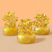 Alloy Zodiac Wealth Tree Home Decoration Ornaments Attracting Fortune Car Decorations Festive Custom Metal Crafts - Image 4