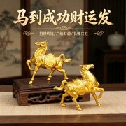 Luxurious Modern Horse Figurine for Instant Wealth and Money Home Decor Living Room Bar Cabinet Artistic Handmade Metal Craft - Image 2