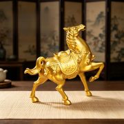 Luxurious Modern Horse Figurine for Instant Wealth and Money Home Decor Living Room Bar Cabinet Artistic Handmade Metal Craft - Image 3