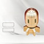 Bronze Solid Torpedo Model Stress Relief Office Desktop Decoration Fidget Gadget Handheld Craft Toy For Business Use