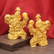 Golden Rooster Wealth Attraction Ornament Home Study Desk Decor Lucky Charm Prosperity Fortune Coin Ideal for Zodiac Signs - Image 4