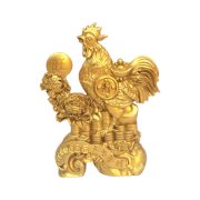 Golden Rooster Wealth Attraction Ornament Home Study Desk Decor Lucky Charm Prosperity Fortune Coin Ideal for Zodiac Signs - Image 5