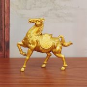 Alloy Treasure Horse Home Living Room Desktop War Horse Ornament Metal Craft TV Cabinet Decorative Item