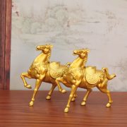 Alloy Treasure Horse Home Living Room Desktop War Horse Ornament Metal Craft TV Cabinet Decorative Item - Image 2