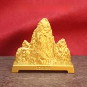 New Chinese Style Metal Fake Mountain Decorative Ornaments for Living Room Office Tea Table Desktop Handmade Art Crafts