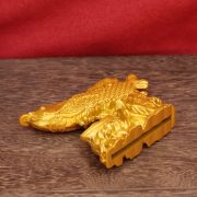 Creative Brass Office Home Wealth Attracting Golden Dragon Fish Tea Table Desktop Living Room Decoration Gift Craftwork - Image 4