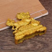 New Arrival Metal Craftwork Ornaments Alloy For Good Luck Golden Ox Sending Blessings Wealthy Chair Turning Gold Mountain - Image 4