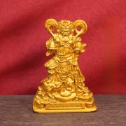 Alloy Wu Changsheng Wealth Deity Riding Tiger Statue Home Altar Entranceway Decorative Artwork Custom Metal Craft Ornament