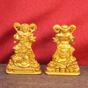 Alloy Wu Changsheng Wealth Deity Riding Tiger Statue Home Altar Entranceway Decorative Artwork Custom Metal Craft Ornament - Image 2