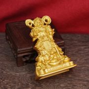 Alloy Wu Changsheng Wealth Deity Riding Tiger Statue Home Altar Entranceway Decorative Artwork Custom Metal Craft Ornament - Image 3