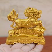 Office Desktop Decoration Sand Gold麒麟 Sculpture Lucky Spirit Beast Money麒麟 Artwork Craft Good Luck Fortune Symbol - Image 3