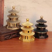 Bronze Tiananmen Square Incense burner Indoor Creative Tower Decoration Home Use Scenic Spot Replica Metal Craft Ornament