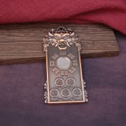 General Tiger Head Talisman Hanging Ornament Tai Sui Order Hexagram Five Yellow Two Black Fortune Attracting Townhouse Plaque - Image 2