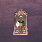 General Tiger Head Talisman Hanging Ornament Tai Sui Order Hexagram Five Yellow Two Black Fortune Attracting Townhouse Plaque - Image 3