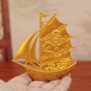 Sahjinxiang Long One Sailing Smooth Metal Craft Ornament Office Front Desk Decorations Home Display Gifts - Image 4