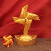 Alloy Windmill Ornaments Office Desktop Prosperity Wealth Attracting Decorative Item Wind Powering Water Business Success