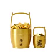 Bronze One Bucket Gold Office Desktop Ornaments Attract Wealth Collect Wealth One Bucket江山 Fortune Tellers Custom Metal Crafts - Image 5