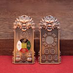 General Tiger Head Talisman Pendant BaGua JiWo GaoBai TianShui FuRun Custom Metal Craft Ornament For Good Luck