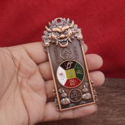 General Tiger Head Talisman Pendant BaGua JiWo GaoBai TianShui FuRun Custom Metal Craft Ornament For Good Luck - Image 2