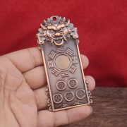General Tiger Head Talisman Pendant BaGua JiWo GaoBai TianShui FuRun Custom Metal Craft Ornament For Good Luck - Image 3