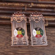 General Tiger Head Talisman Pendant BaGua JiWo GaoBai TianShui FuRun Custom Metal Craft Ornament For Good Luck - Image 4