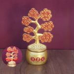 Lucky Money Attracting Treasure Chest Money Tree Decoration Metal Craft Office Living Room Decorations Wealth Brining Ornaments